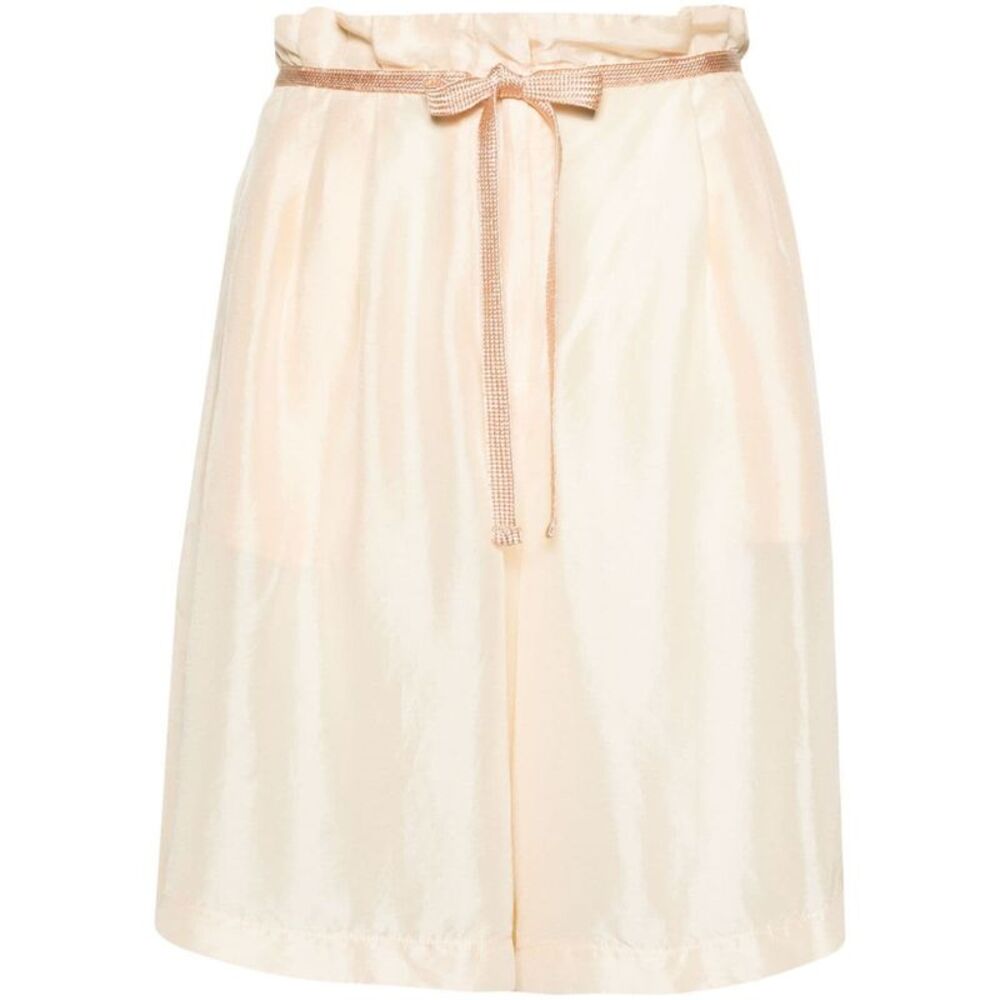 Forte_Forte Women Bermuda Shorts In Habotai Silk
